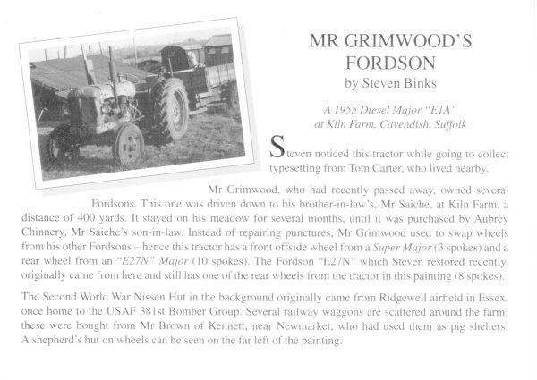 MR GRIMWOOD'S FORDSON