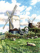 JACK AND JILL WINDMILLS, SUSSEX